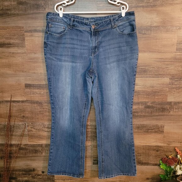 Maurices Jeans 22 S High Rise Relaxed Bootcut Medium Light Wash Stretch Western - Picture 2 of 10